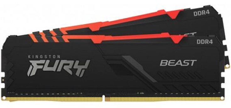 Оперативная память Kingston Fury Beast 32Gb DDR4-2666MHz Kit (KF426C16BB2AK2/32)