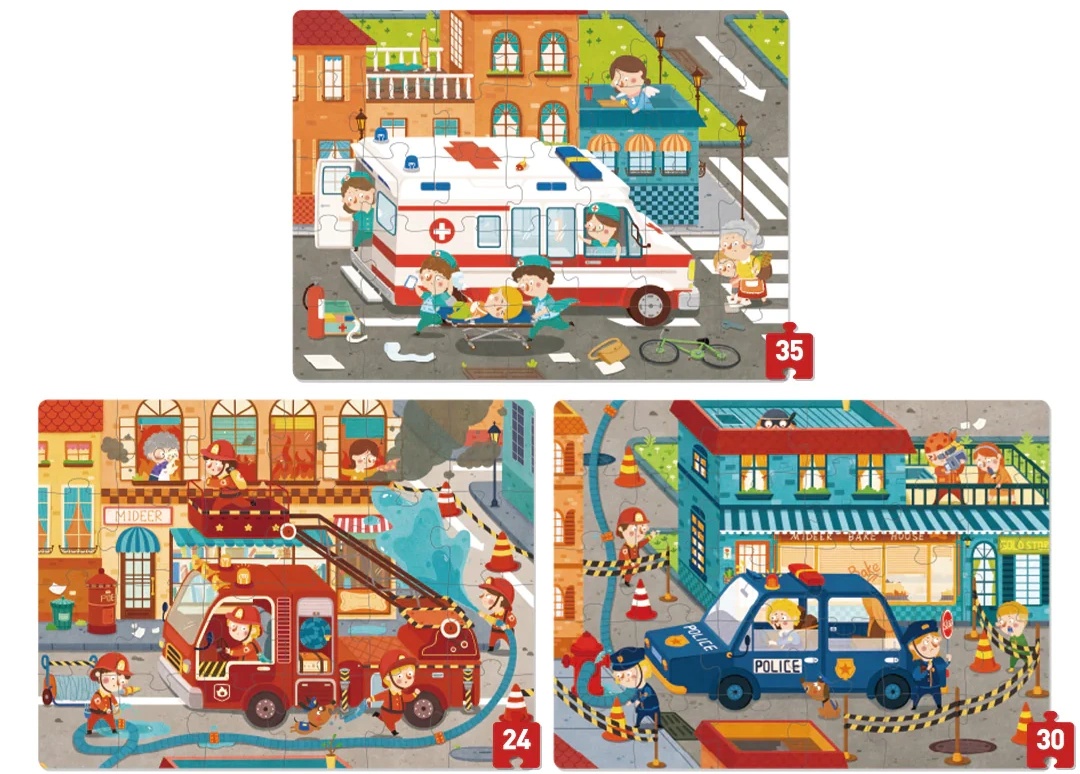 Puzzle Mideer City Rescuers (MD3174)