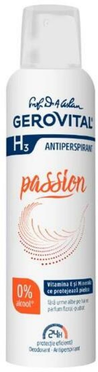 Антиперспирант Gerovital H3 Deodorant Antiperspirant Passion 150ml