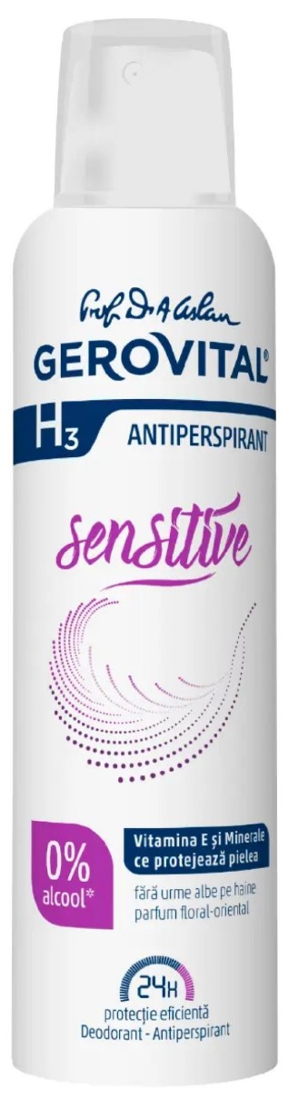 Antiperspirant Gerovital H3 Deodorant Antiperspirant Sensitive 150ml