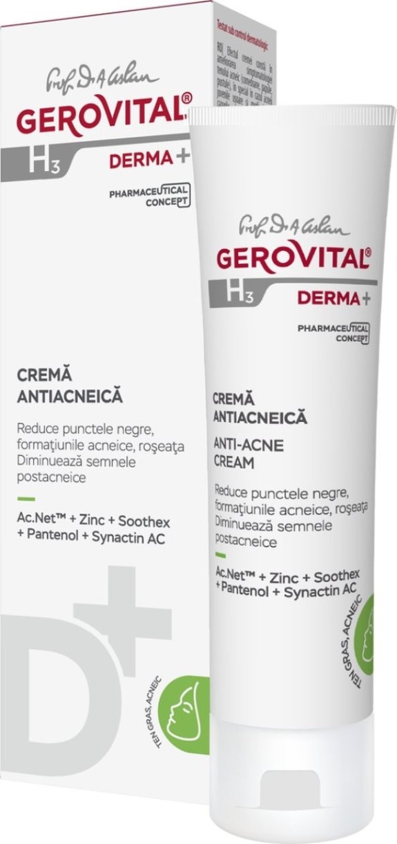 Крем для лица Gerovital H3 Derma+ Anti-Acne Cream 50ml