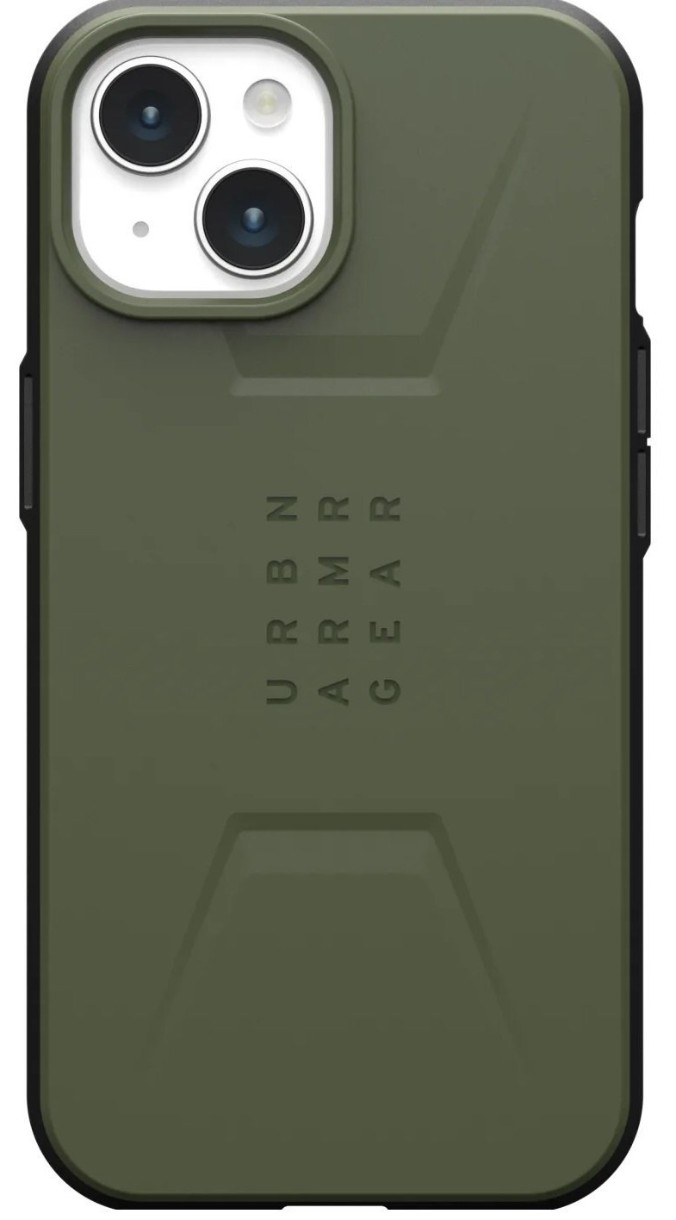 Husa de protecție UAG iPhone 15 Civilian Magsafe Olive Drab (114287117272)