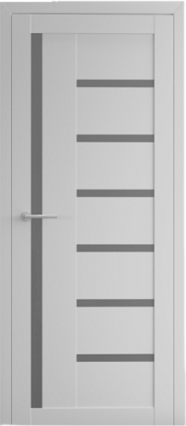 Межкомнатная дверь Luxdoors Madrid Glass Vinil 200x90 Graffit Platina