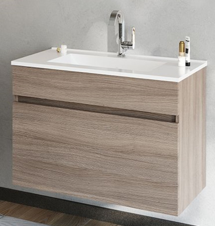 Шкаф с умывальником Savinidue Bogota 60 Rovere Fumo 12030/RF