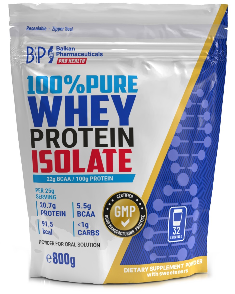 Протеин Balkan Pharmaceuticals 100% Pure Whey Protein Isolate 800g Chocolate