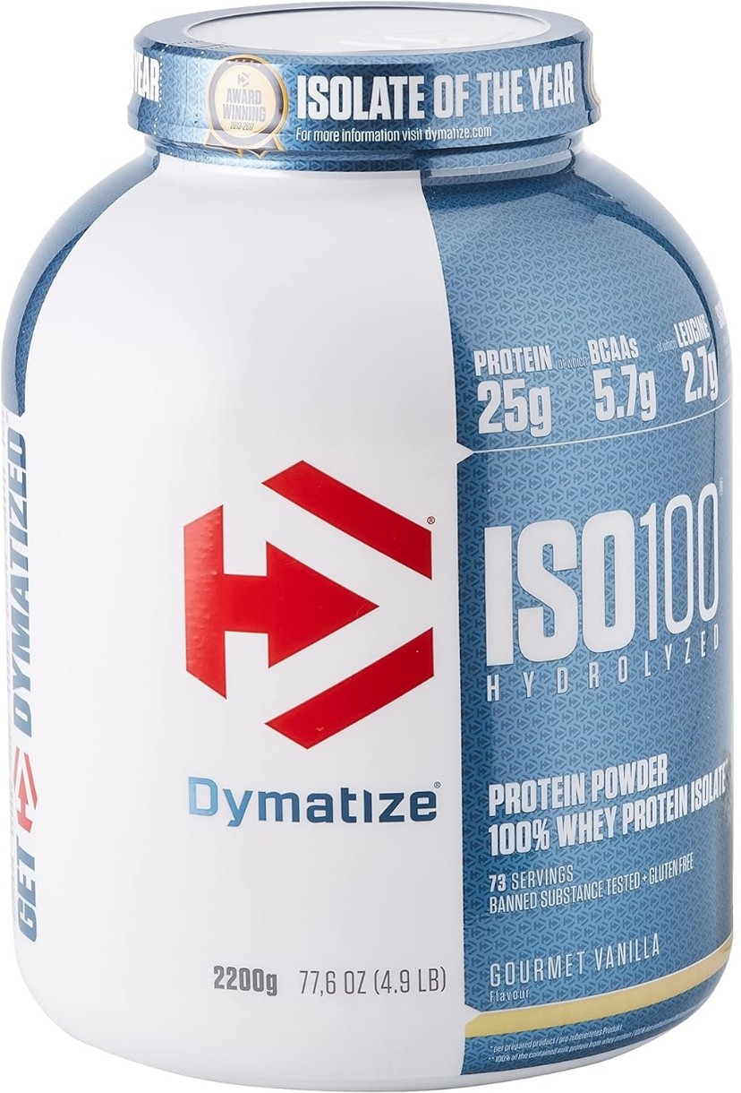 Proteină Dymatize Iso 100 Hydrolyzed Gourmet Vanilla 2264g