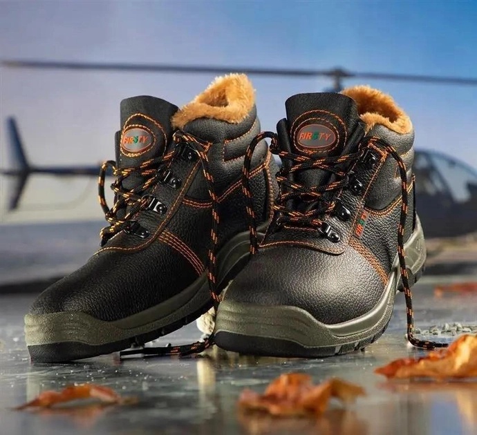 Ботинки сириус пу/нитрил пкп нат мех. Бс24213. Чер термопласт 5дж пу иск мех. Спец зимняя обувь. Мех) трекбот кп пу/нитрил скорпион р.