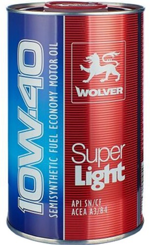 Моторное масло Wolver Super Light SN/CF 10W-40 1L Metal