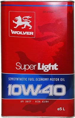 Ulei de motor Wolver Super Light SN/CF 10W-40 5L Metal