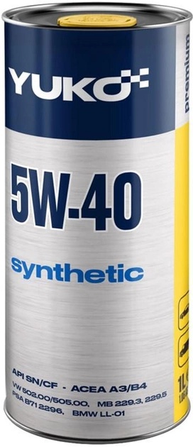Моторное масло Yuko Synthetic 5W-40 1L