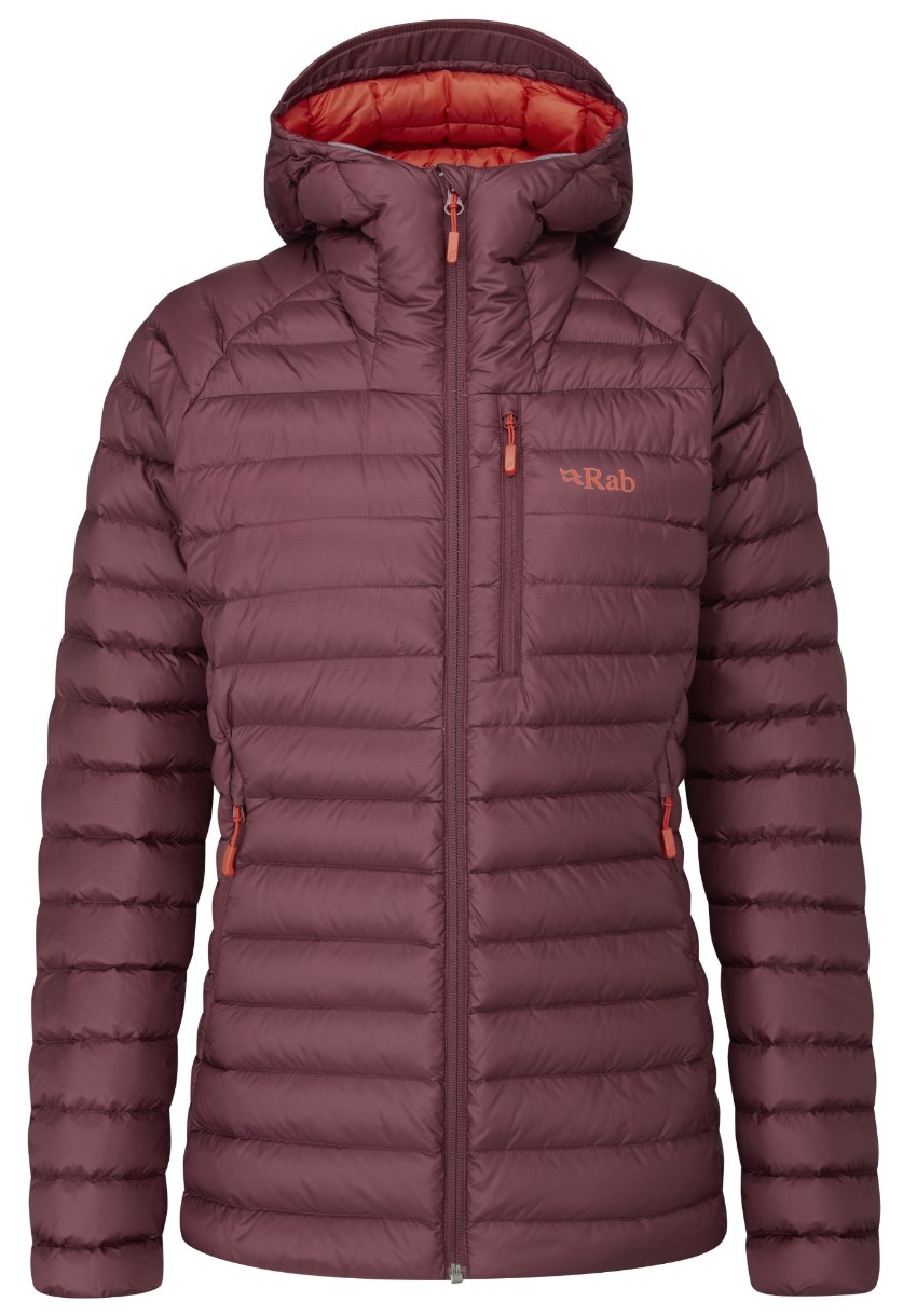 Женская куртка Rab Microlight Alpine Long 14 Deep Heather