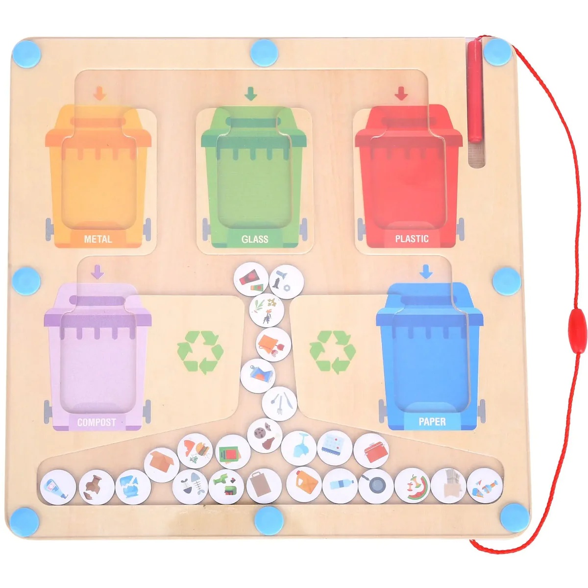 Joc educativ Tooky Toy Recycling Maze 57284