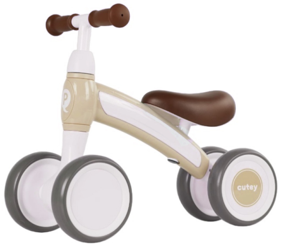 Bicicleta fără pedale Qplay Cutey Beige