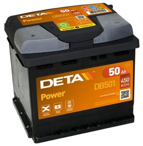Автомобильный аккумулятор Deta DB501 Power