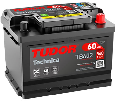 Автомобильный аккумулятор Tudor TB602 LB2 540A/60Ah