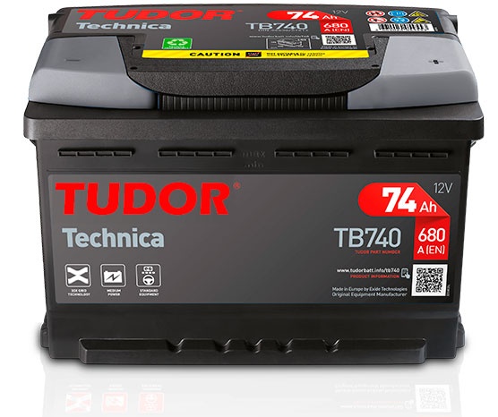 Автомобильный аккумулятор Tudor TB740 L03 680A/74Ah