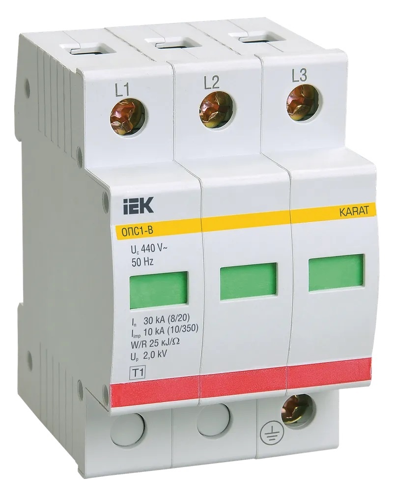 Ограничитель импульсных перенапряжений IEK MOP20-3-B