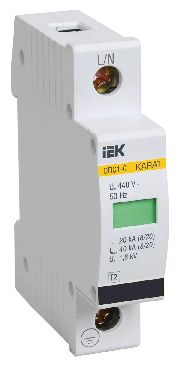 Ограничитель импульсных перенапряжений IEK MOP20-1-C