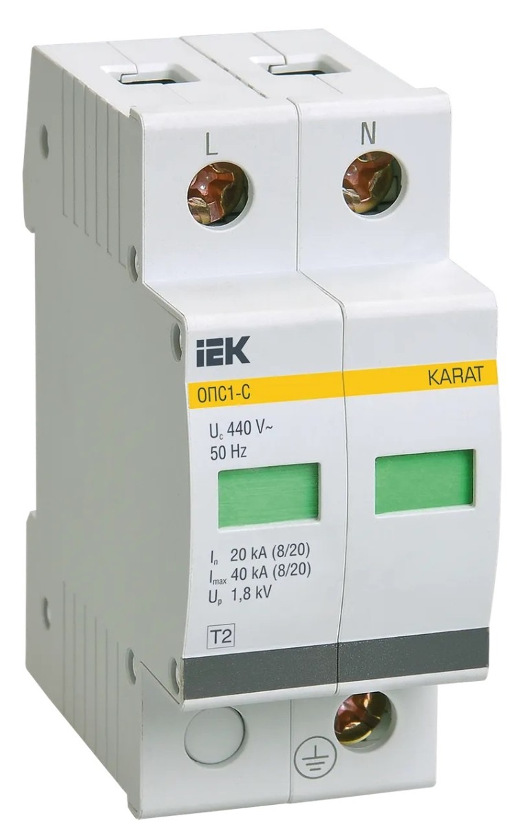 Ограничитель импульсных перенапряжений IEK MOP20-2-C