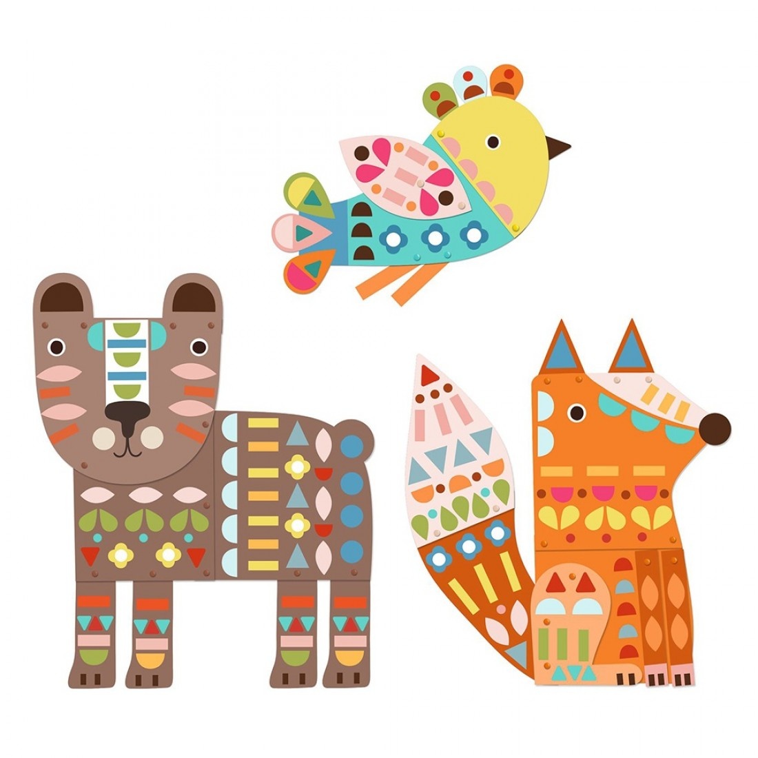Set pentru creatie Djeco 3 Giant Animals DJ09895