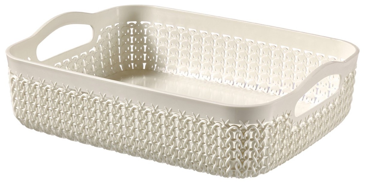 Coș depozitare Curver Knit A5 2.6L Cream (234661)
