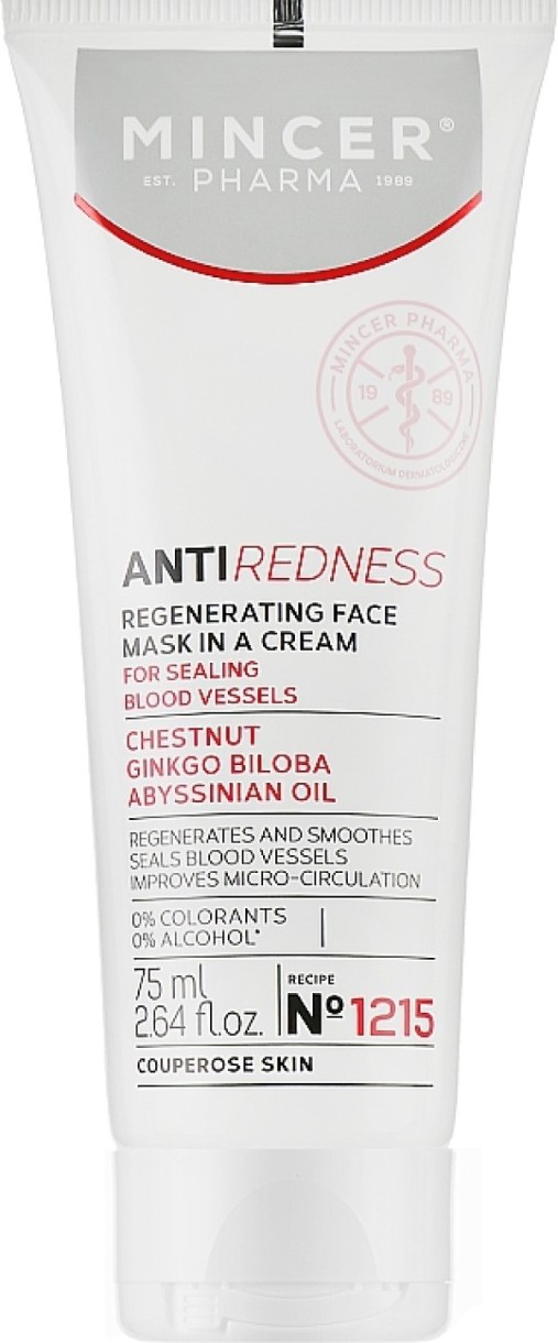 Маска для лица Mincer Pharma Anti Redness Mask N1215 75ml