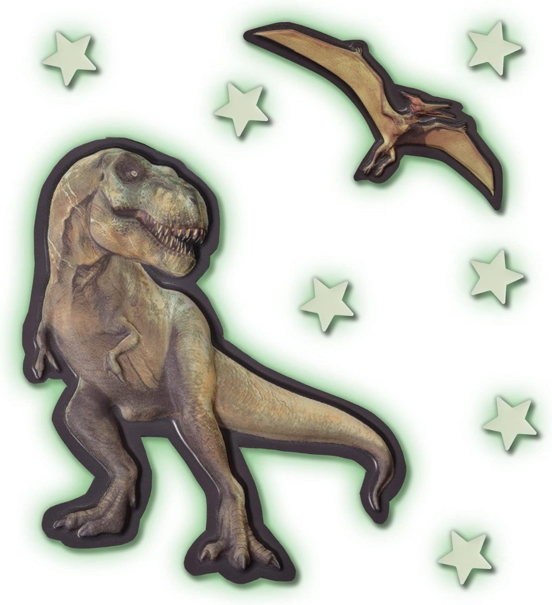 Набор светящихся наклеек Ses Mega Glowing T-Rex (25129S)