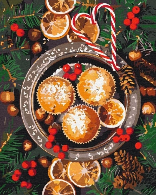 Картина по номерам Brushme Рождественские вкусности (BS52722)