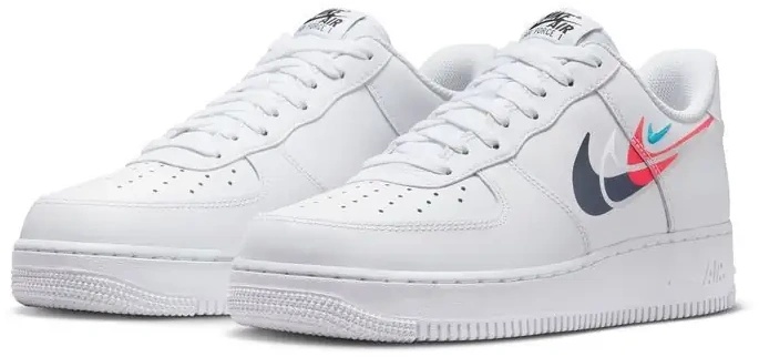 Ghete pentru bărbați Nike Air Force 1 07 White/Midnight Navy, s.44.5
