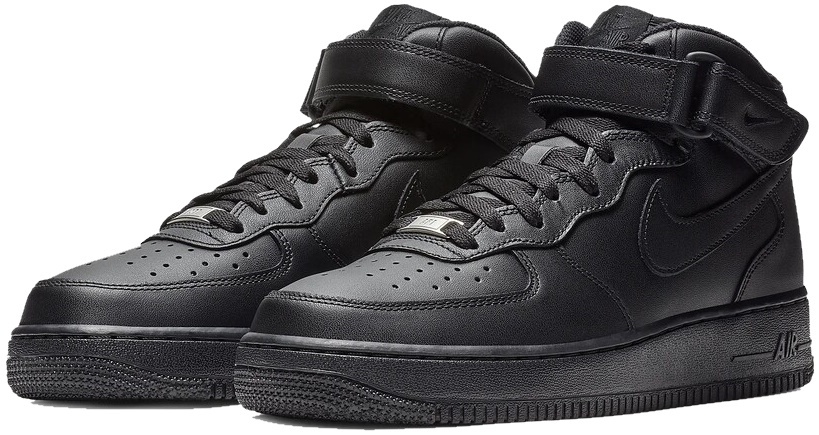 Кроссовки мужские Nike Air Force 1 Mid 07 Black 44