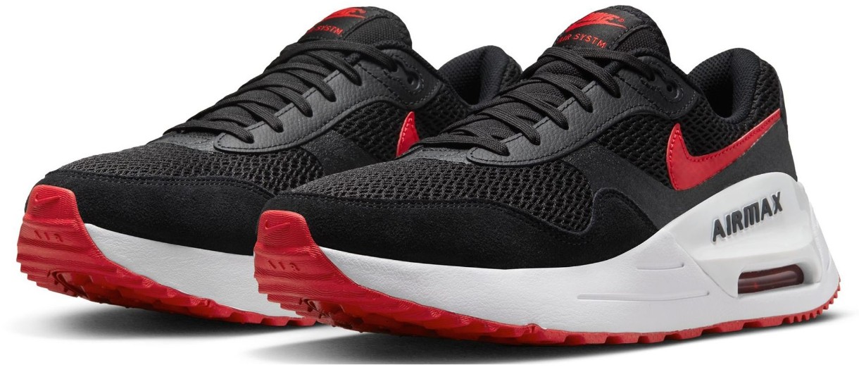 Adidași pentru copii Nike Sneaker Air Max Systm Black/University Red/White, s.39