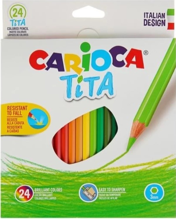 Creioane colorate Carioca Tita 24pcs (42794)