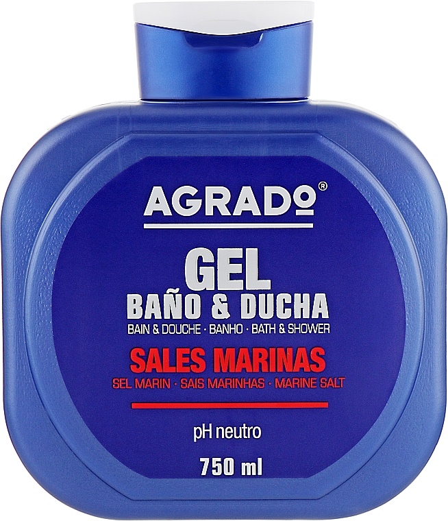 Гель для душа Agrado Marine Salts Shower Gel 750ml