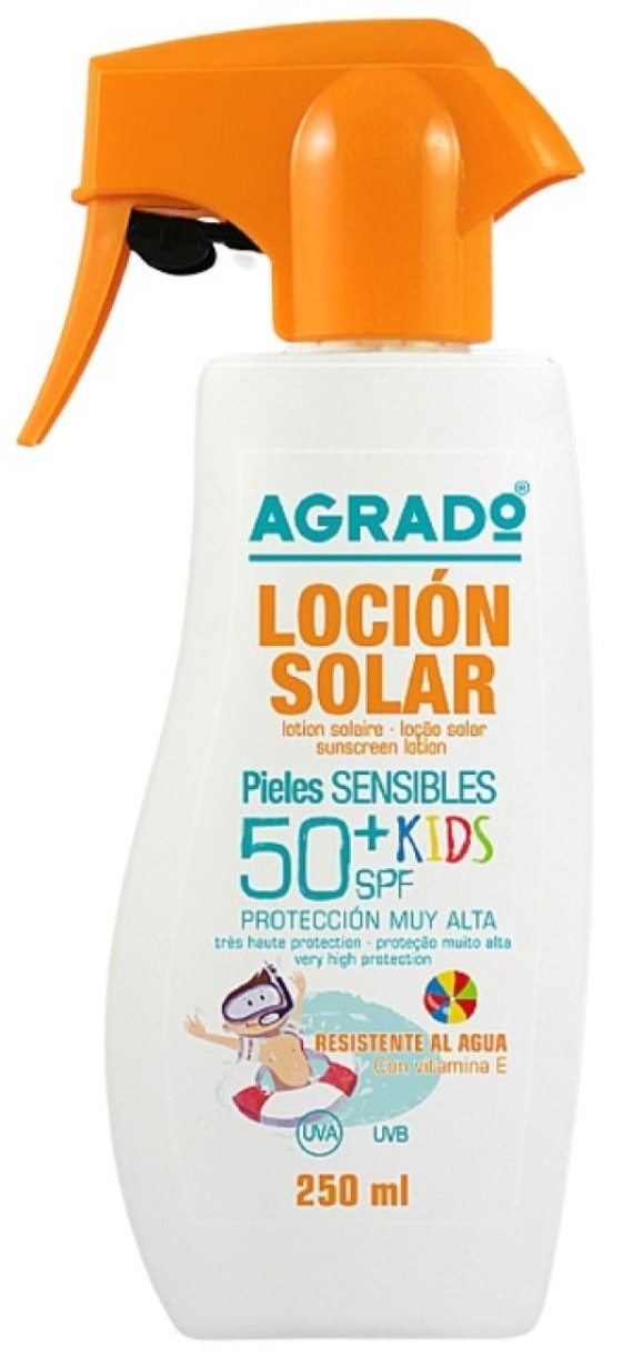 Loţiune de protecție solară Agrado Kids Lotion SPF50+ 250ml