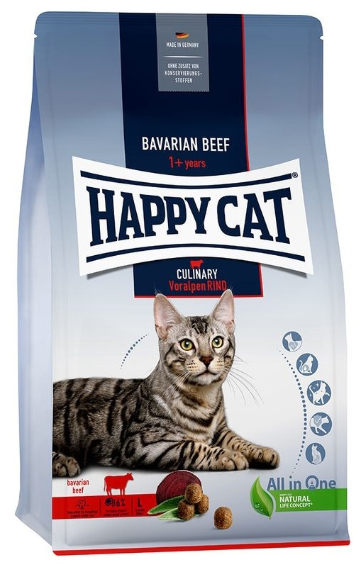 Сухой корм для кошек Happy Cat Adult Culinary Bavarian Beef 10kg