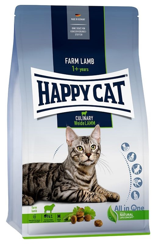 Hrană uscată pentru pisici Happy Cat Adult Culinary Farm Lamb 10kg