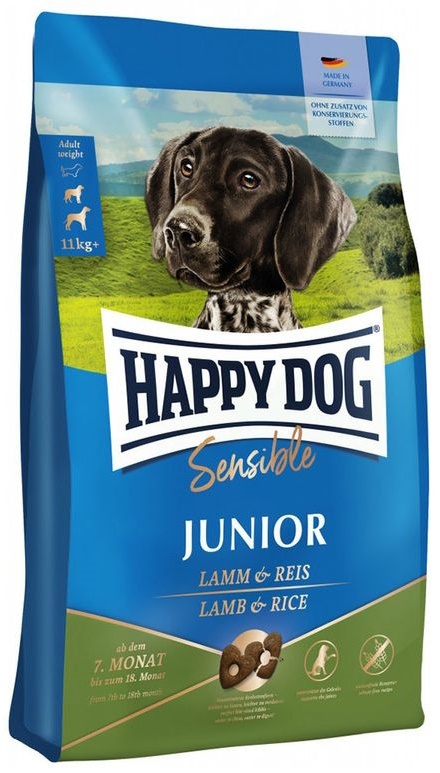 Сухой корм для собак Happy Dog Junior Sensitive Lamb & Rice 10kg