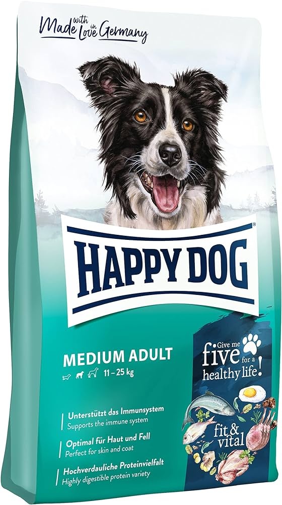Hrană uscată pentru câini Happy Dog Medium Adult Fit & Vital 12kg
