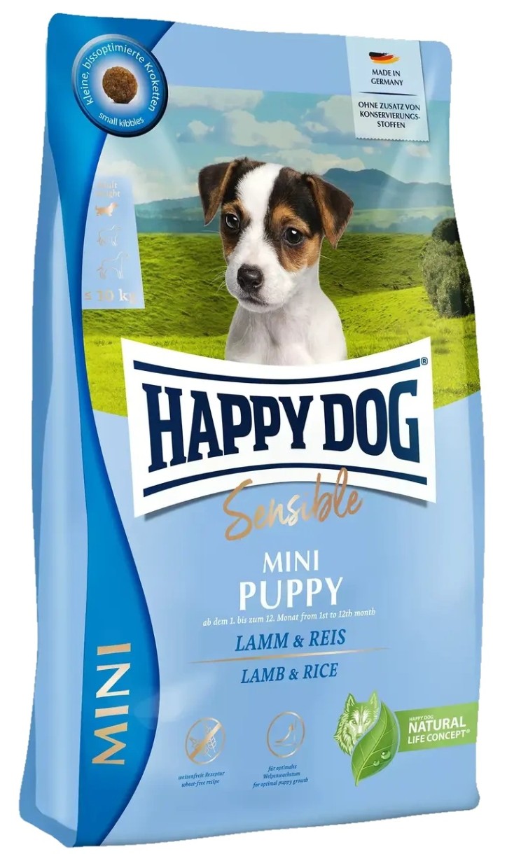 Сухой корм для собак Happy Dog Mini Puppy Lamb & Rice 4kg