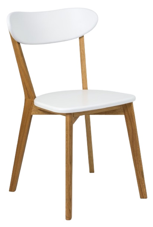 Стул MobiCasa ISKU Hard White/Natural WAX