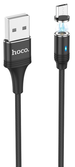 Cablu USB Hoco U76 Fresh Magnetic Micro-USB Black