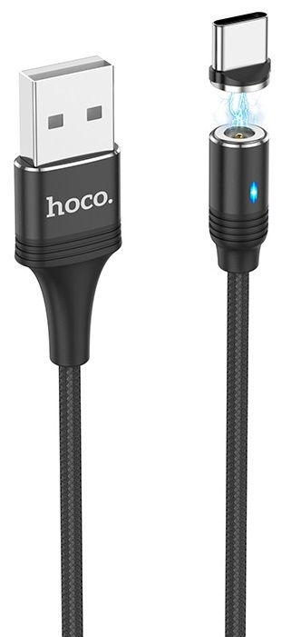 Cablu USB Hoco U76 Fresh Magnetic Type-C Black