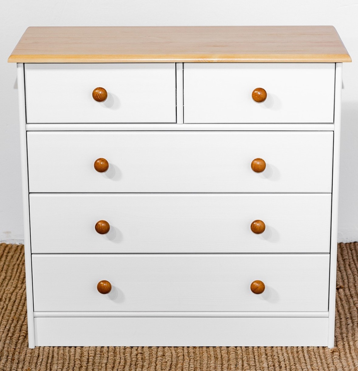 Комод MobiCasa Lia 5 79x35x75 White/Antic