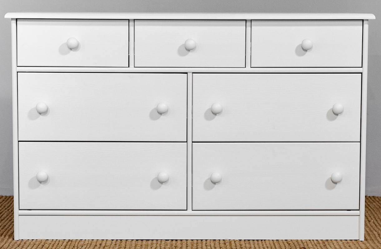 Comodă MobiCasa Lia 7 116x35x73 White