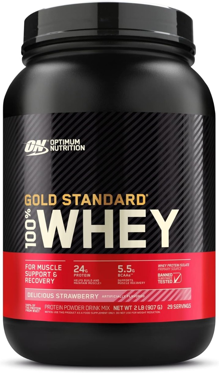 Proteină Optimum Nutrition Gold Standard 100% Whey Delicious Strawberry 907g