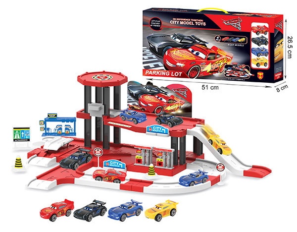 Set jucării transport Parking Lot City Model Toys 55080
