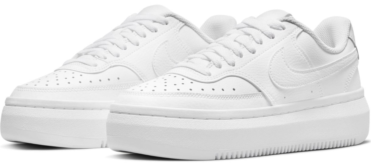 Кеды женские Nike W Court Vision Alta Ltr Triple White, s.38.5