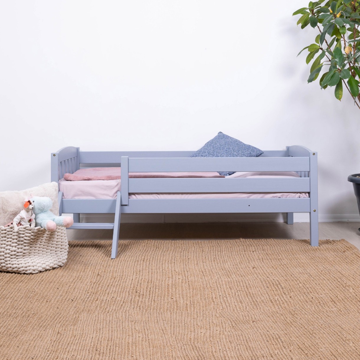 Pat copii MobiCasa Dino 80x160 Gray