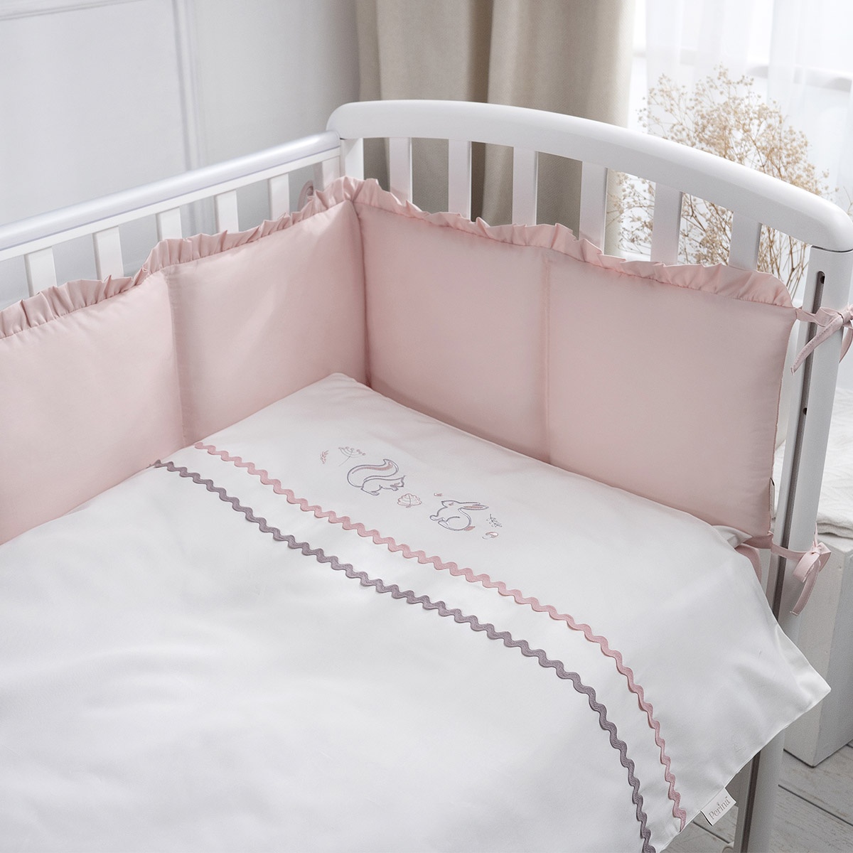Lenjerie de pat pentru copii Perina Toys Sateen Collection Pink (ТСК6-03.5)