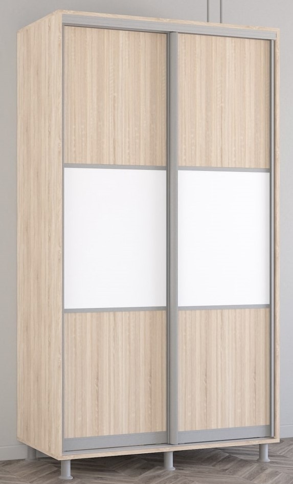 Dulap cu uşi glisante Mobildor-Lux Aron K 120x200 (3025 Stejar Sonoma)